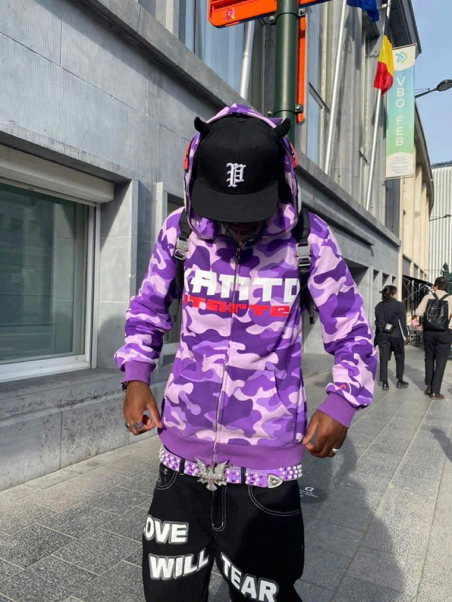 BAPE MONSTER FACE ZIP HOODIE HARAJUKU Y2K