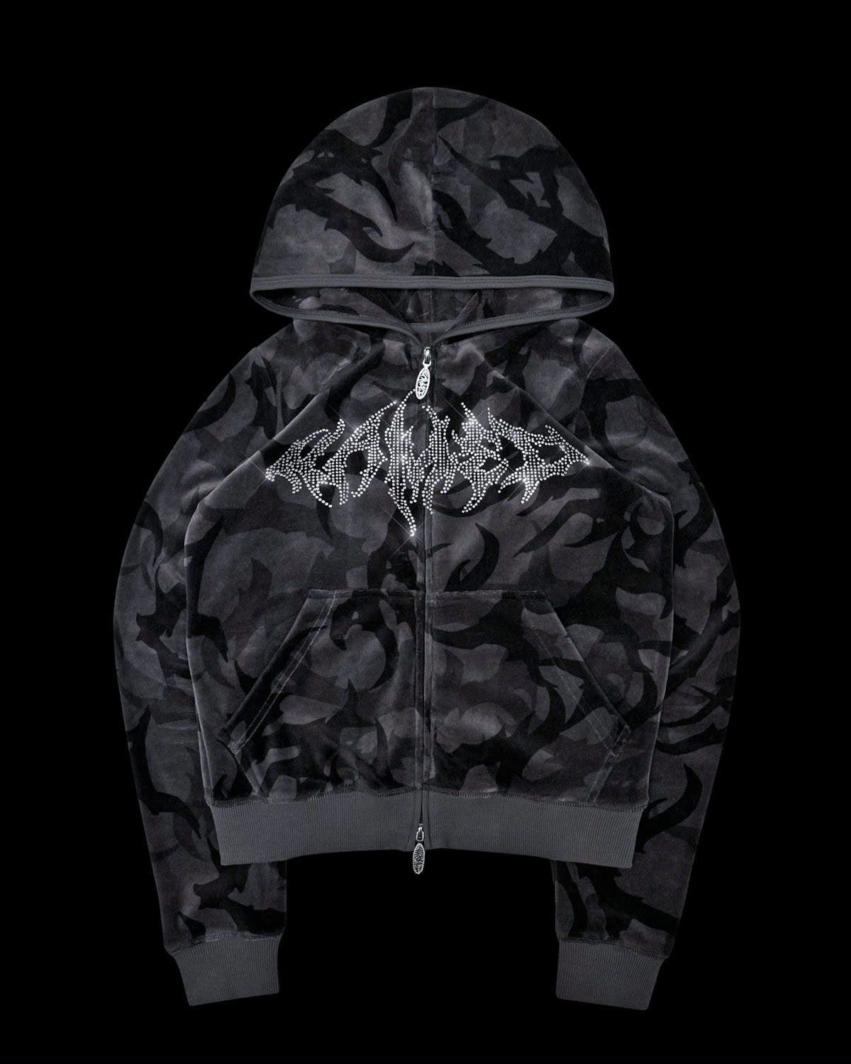 BLADE CAMO VELOUR ZIP HOODIE