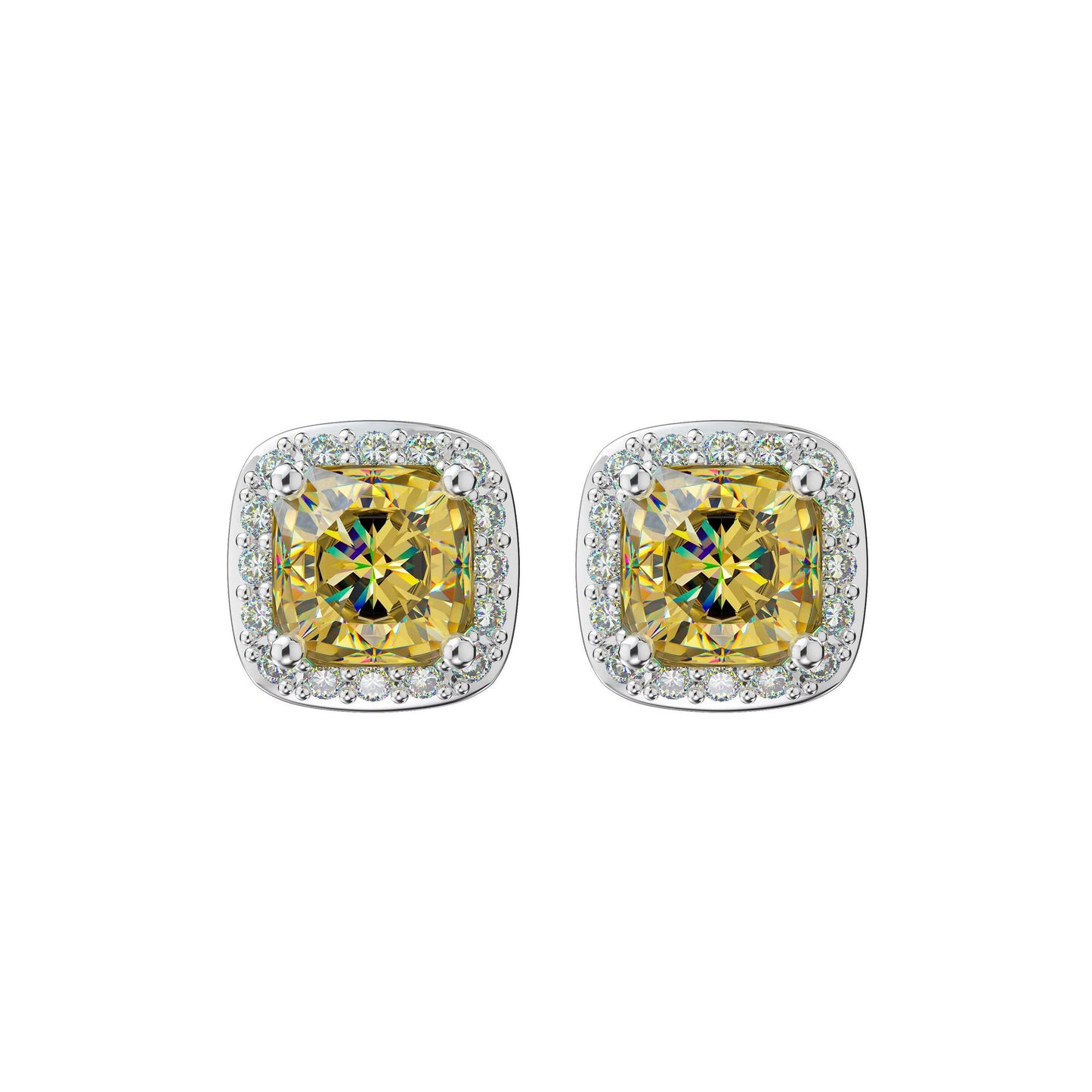 ICEGANG white rock hight street diamond earrings