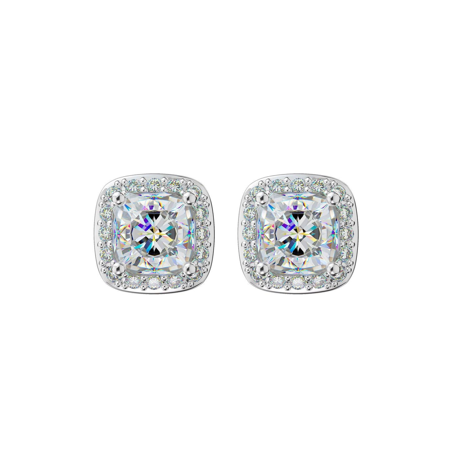 ICEGANG white rock hight street diamond earrings